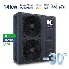Kwikot Monoblock Heat Pump 14kW | R290 | EVI Boost | Auto Defrost | 2025 New